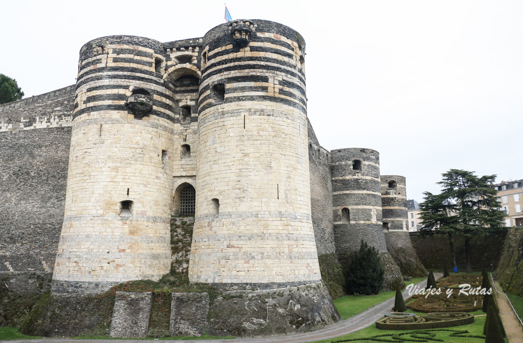 Exterior del castillo de Angers