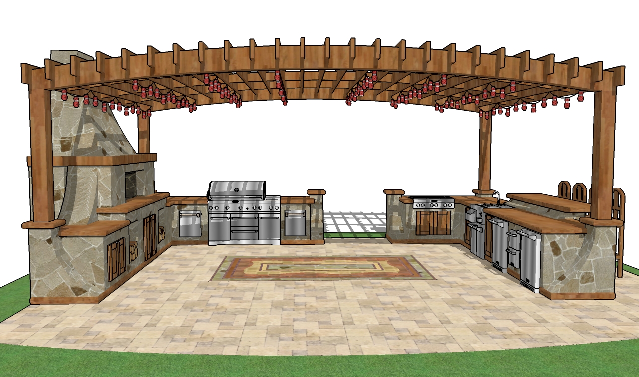 Outdoor Kitchen Gazebo Plans