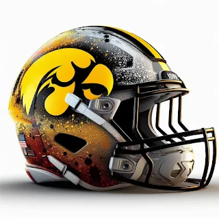 Iowa Hawkeyes 2024 Concept Football Helmets
