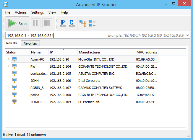 Advanced IP Scanner Free Download