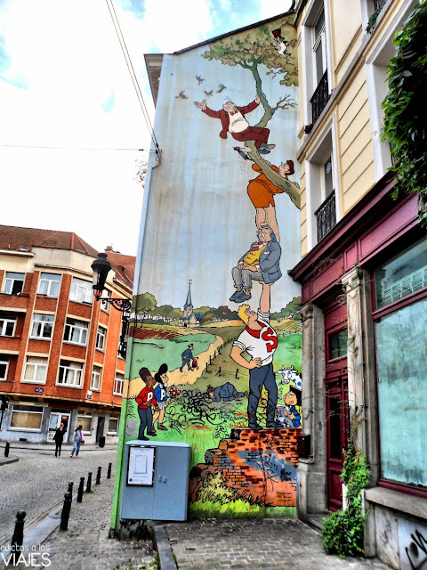 Mural de la Ruta del Cómic de Bruselas