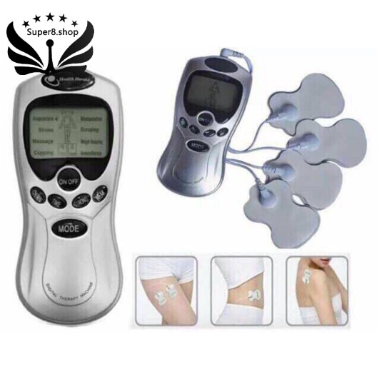 Suolear 2/4 Pads modes Electric Massager Tens unit Acupuncture Body Massage