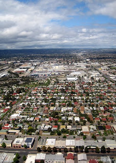 suburban adelaide from above