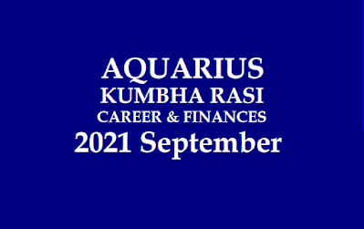 2021 September Aquarius Career Horoscope