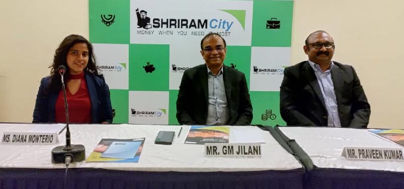 Diana Monteiro, DVP - Corporate Communications, Shriram Group, along with GM Jilani, Executive Director and Praveen Kumar, Executive Director, Shriram City Union Finance