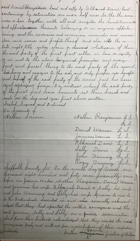 Warner Daniel 1847 land transfer 2
