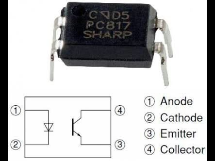 Rangkaian Led flash dengan HPL 10 watt & optocoupler PC817