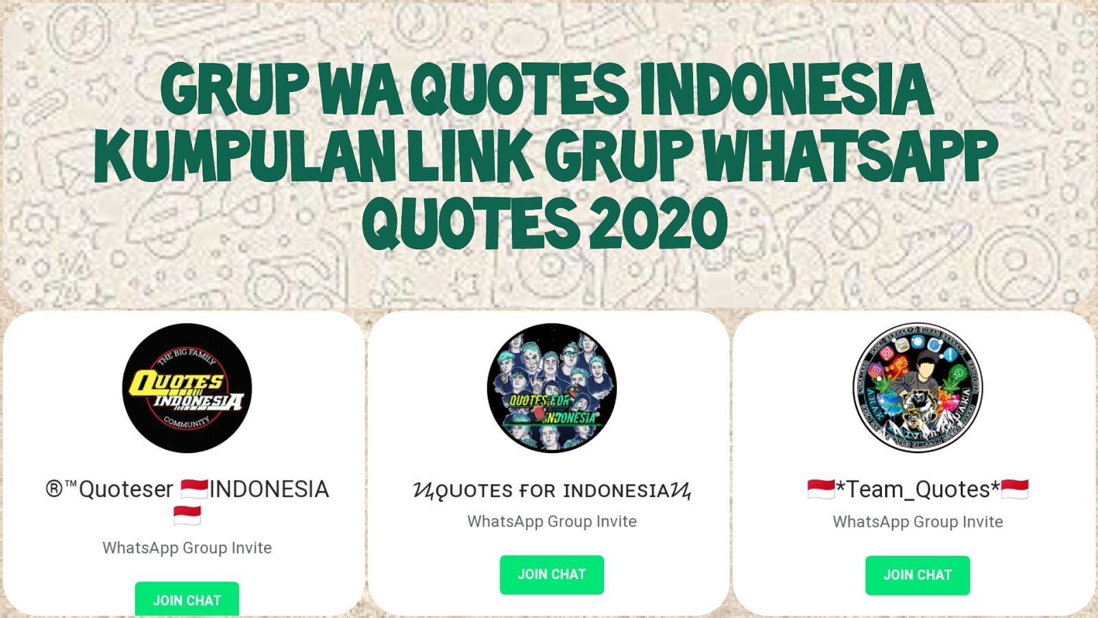 Grup Wa Quotes Indonesia Link Grup Whatsapp Quotes 2020