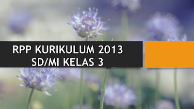 DOWNLOAD RPP KURIKULUM 2013 KELAS 3