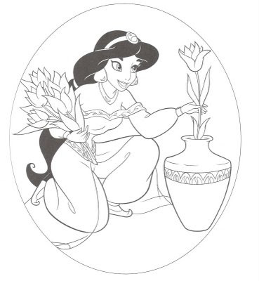 princess jasmine and aladdin coloring pages. Here#39;s Princess Jasmine and