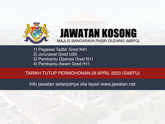 Jawatan Kosong MBPG April 2023