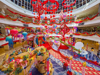 Queensbay Mall Chinese New Year 2020 Decoration with Majestic Ocean Palace Theme