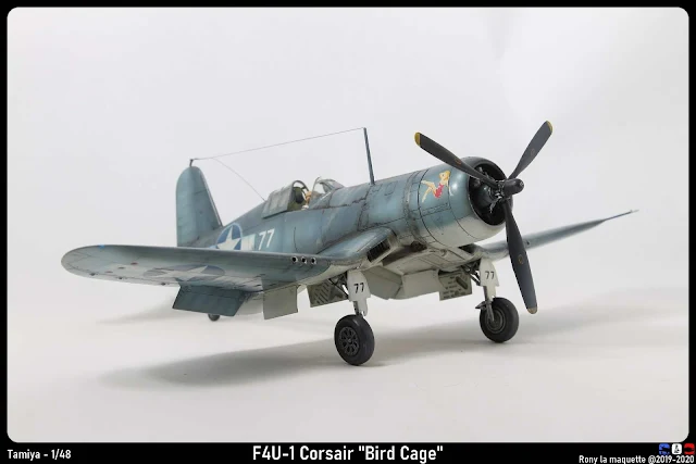Maquette Du F4U-1 Corsair "Bird Cage" de Tamiya au 1/48.