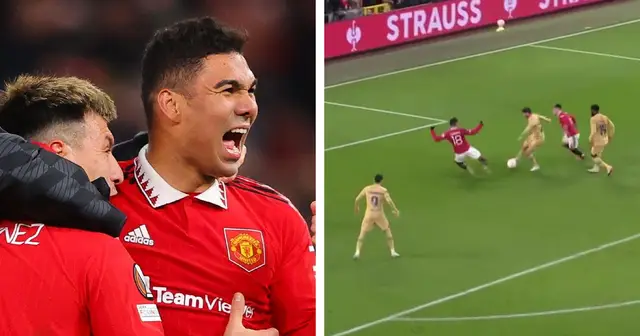 Man United fans call Casemiro the 'best CDM in the world' after his sensational double block to prevent goal