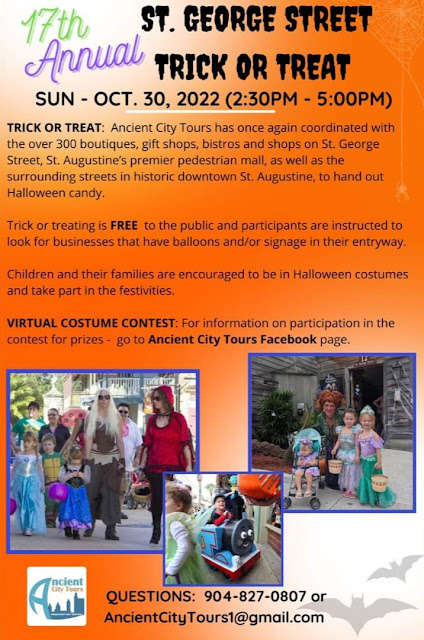 St. George Street Trick or Treat Downtown St. Augustine 2022