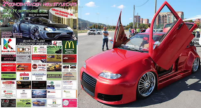 Cartel del segundo encuentro de New Style Cars de Barakaldo