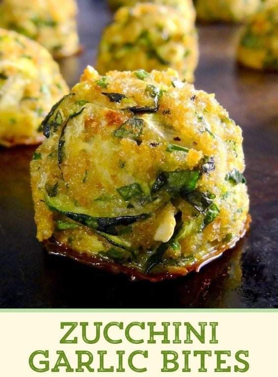 Zucchini Garlic Bites