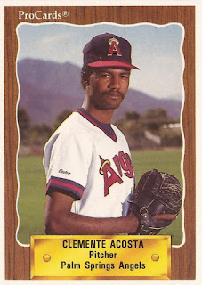 Clemente Acosta 1990 Palm Springs Angels card