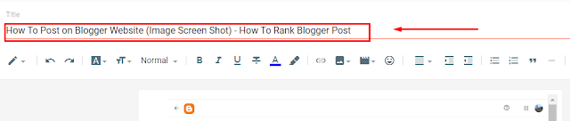 How To Make Title for Creating Post on Blogger (Blogging Tricks-2)