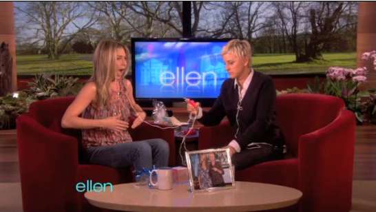 Jennifer Aniston Ellen Degeneres. Jennifer Aniston was hilarious