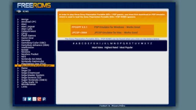 هذا الموقع الذي يمكنك من تحميل ألعاب الpsp و الps2 ومحاكياات لتشغيلها على هاتفك وحاسوبك