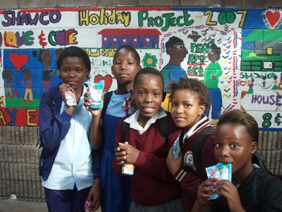 School children at Khayelitsha SHAWCO Center