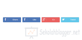 Social Media Share Button Style 4