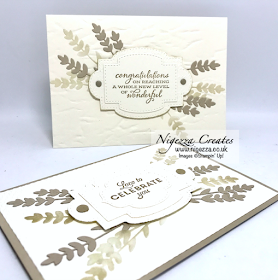 Nigezza Creates with Stampin' Up! Embossing Folders Neutral  Layered Textured Card