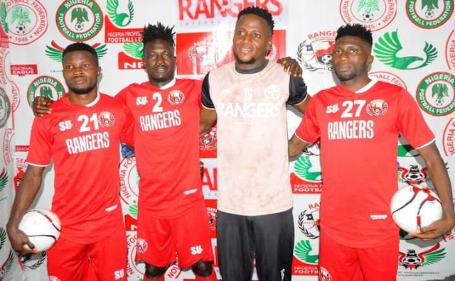 Rangers Unveil New Players as Inemesit target Udoh’ Record
