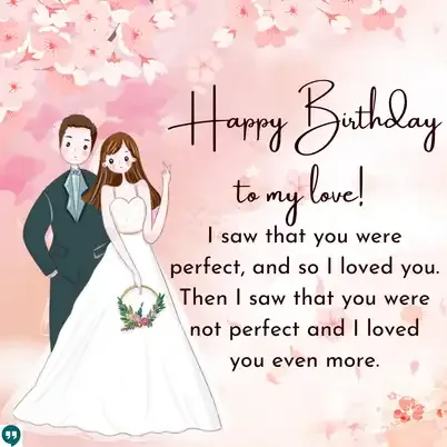happy birthday life partner quotes images to my love
