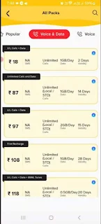 BSNL Recharge Plans Hindi