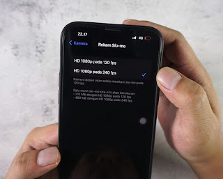 Atur Resolusi Slo-mo kamera iPhone