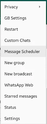 GBWhatsApp Schedule Whatsapp Message