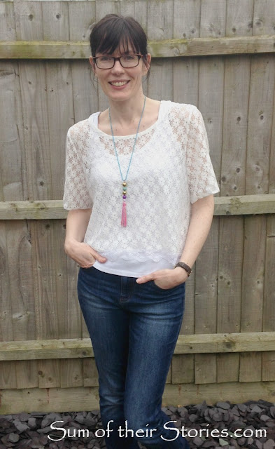 Lace top refashion