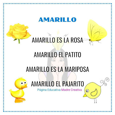 Poesía del color amarillo para niños