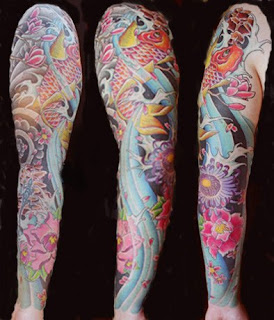 Japanese Koi Fish Tattoo Sleeve