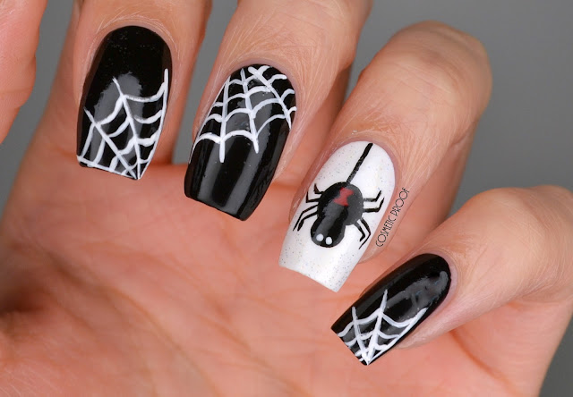 Creepy Crawlers Halloween Nails Art