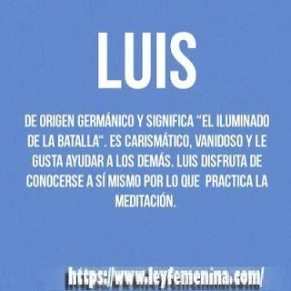 origen y significado del nombre luis onomástica