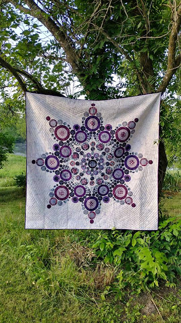 Flurry quilt by Slice of Pi Quilts using Island Batik fabrics