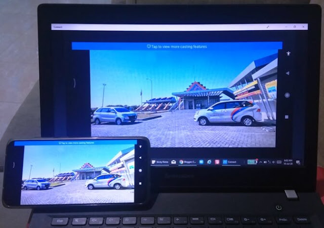 √ Cara Agar Layar di HP Bisa Ditampilkan di Laptop (Mirroring / Screen Cast) dengan Aplikasi Bawaan Windows 10