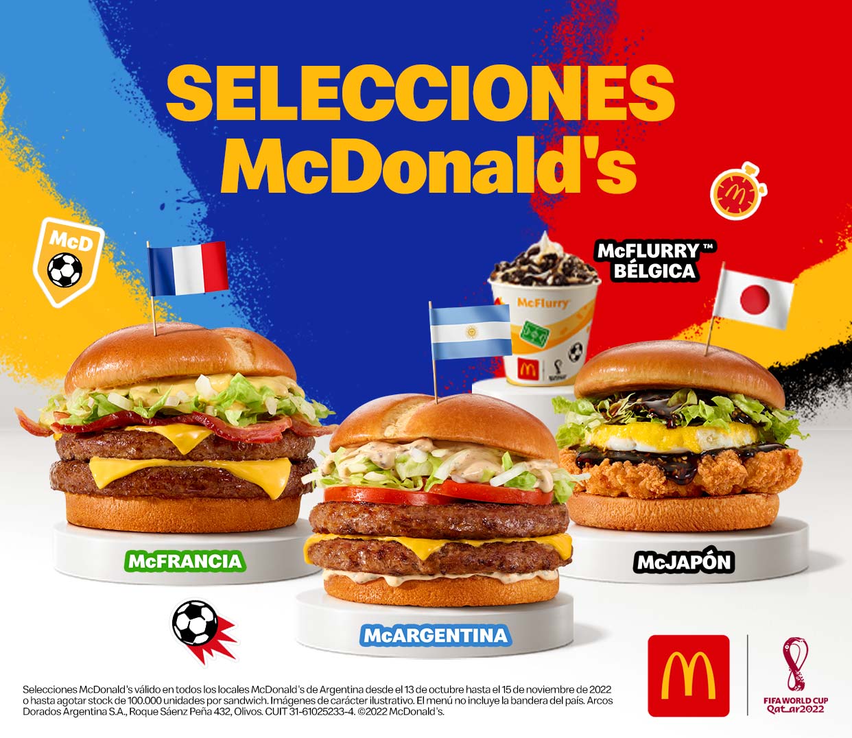 Mcdonalds Hamburguesas mundialistas