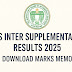 TG Inter Advance Supplementary Exam IPASE Results 2025 - Download Marks Memo @tgbie.cgg.gov.in