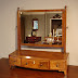 Wooden Dressing Table With Mirror