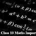 CBSE Class 10 Maths Exam 2020: Chapter-wise Important Formulas, Theorems & Properties for Last Minute Revision