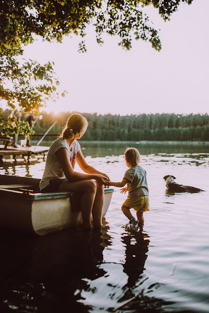 at the lake