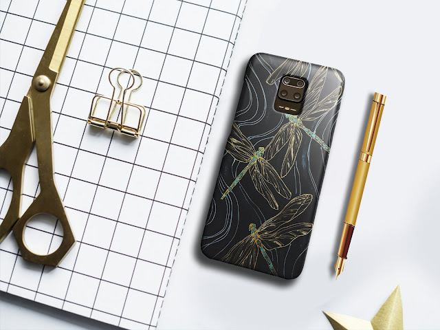 Mockup Case 3D Xiaomi Redmi Note 9 Pro Gratis