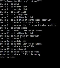 array based list c++ project example