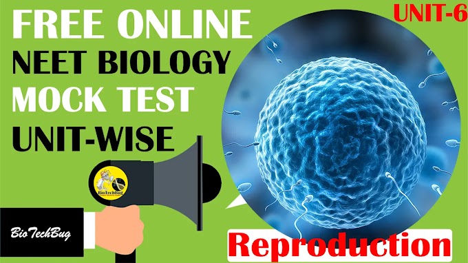 MCQs on NEET Biology Unit 6 Reproduction