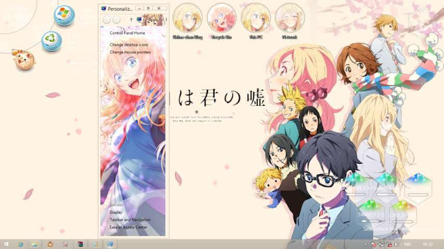 Windows 8.1 Theme Shigatsu wa Kimi no Uso by Bashkara