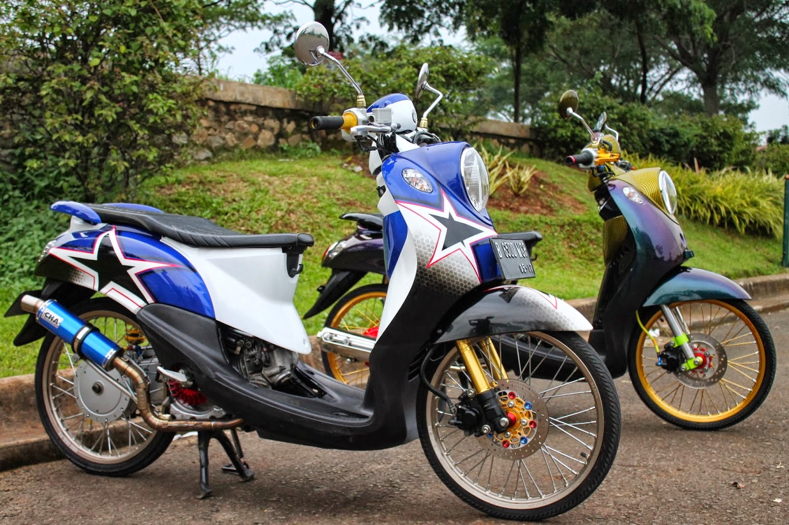 Foto Modifikasi Motor Yamaha Fino Velg Jari Jari Terbaru 2015